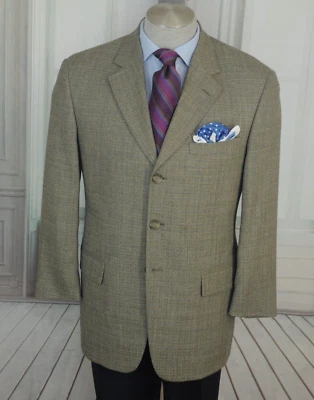 Blazer Abrigo Deportivo Tallia Uomo Para Hombre Gris Lana Piedra Nylon Lino 40S 40 Corto Foto 1 de 4