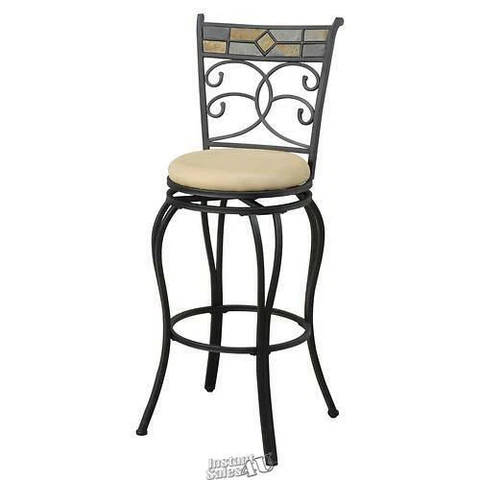 Venetian Worldwide 2-Piece Yvonne Barstools  18"Lx18"Dx46"H adjusts 29" to 46" Cover