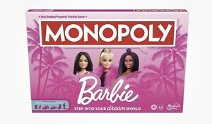 Monopoly 2023 Barbie Edition Board Game Family Game for 2-6 Players Ages 8+ New