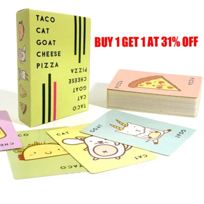 Taco Cat Goat Cheese Pizza Card Game| Ages 8+ | 3-8 Players | NEW Party Toy - Image 1 of 4