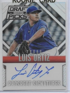 2014 Prizm Perennial Draft Picks Luis Ortiz Prospect Signatures Texas Rangers 30 - Bild 1 von 2