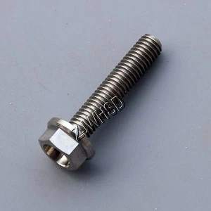 M5 x 25 Ti tanium Screw Bolt Hexagon Hex Head Flange / Aerospace Grade Bicycle - Picture 1 of 2