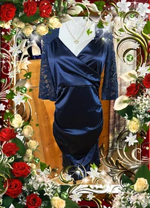 ♥ NEU! Hingucker! ♥ GIGILEER ♥ LUXUS Damen Party Abend Kleid Gr. M Blau Spitze ♥ - Bild 1 von 4