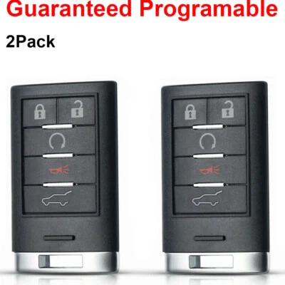 2 para Cadillac 2010-2015 SRX 2013 2014 ATS XTS entrada sin llave mando a distancia llavero Foto 1 de 4