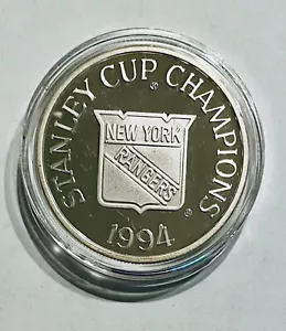 1994 New York Rangers Stanley Cup Champions Coin .999 Fine Silver Coin / Round - Picture 1 of 2