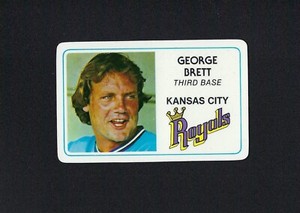 1981 Permagraphics GEORGE BRETT credit card ROYALS Perma Graphics