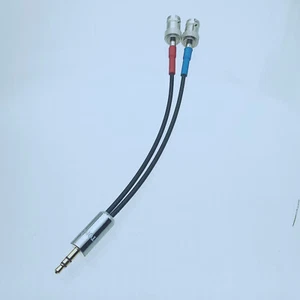 3.5mm Stereo Male to Dual 2 BNC Female L+R Channel Y Audio 6"~3M RG316 cable - Picture 1 of 2