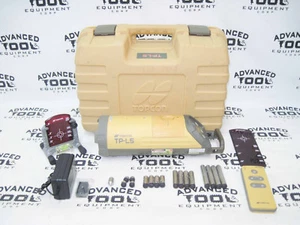 Topcon TP-L5AV Viga Roja Tubo de Alcantarillado Estuche Láser Base de Pie Objetivo con Control Remoto - Imagen 1 de 6
