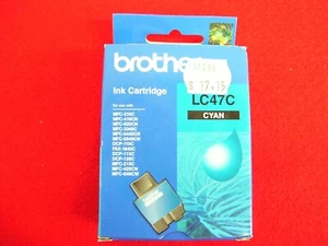BROTHER LC47C GENUINE CYAN INK CARTRIDGE MFC-210C MFC-410CN MFC-620CN MFC-3240C - Picture 1 of 4