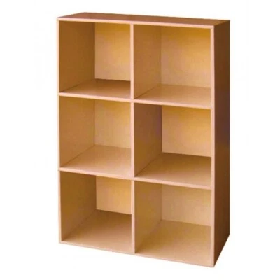 Kit Mobile Libreria 60 Ciliegio 6 Cubo Legno Salvaspazio Cameretta Design Studio - Immagine 1 di 4