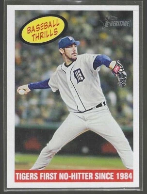 Justin Verlander 2008 Topps Heritage BT GB SP Card#370 - Image 1 of 4