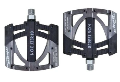 1Pair Universal Sealed 3 Bearing Bicycle Flat Pedals Ultralight 8 Color Optional - Image 1 of 3