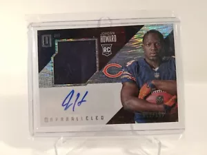 2016 PANINI UNPARALLELED #233 JORDAN HOWARD RC 52/199 GIOCO AUTOGRAFATO INDOSSATO - Foto 1 di 2