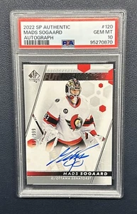 2022-23 Upper Deck SP Authentic ❄️ MADS SOGAARD ❄️ Future Watch RC Auto 🔥PSA 10 - Bild 1 von 2