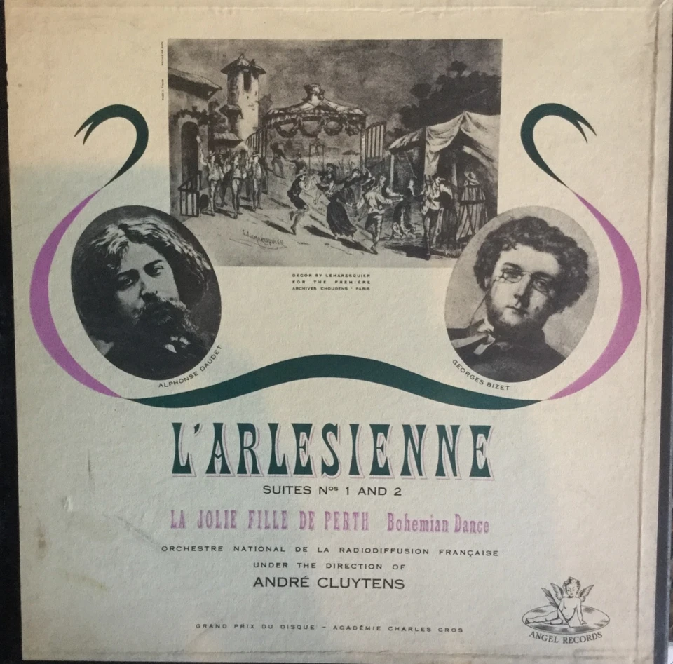 BIZET-L'ARLESIENNE-SUITS 1 & 2-CLUYTENS-ORIGINAL LP BOX SET-ANGEL-ENGLAND-RARE Foto 1 de 1