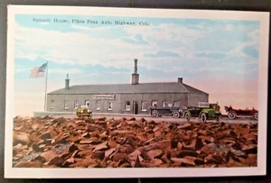 Colorado CO Pikes Peak Auto Highway  Summit House Postcard Temporary Structure - Picture 1 of 3