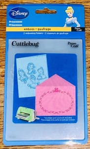 Disney Princesses Cuttlebug 2 Embossing Folders Provo Craft 37-1709 ~ NEW - Picture 1 of 3