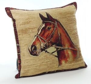 Country Animals Horse  Tapestry Cushion Covers 
