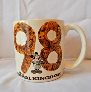 Taza de café vintage Disney World Animal Kingdom '98 Safari Mickey Mouse 18 oz NUEVA - Imagen 1 de 4
