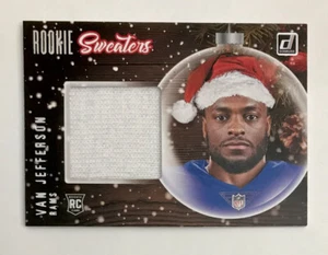 Parche de suéteres de novato Donruss 2020 furgoneta de fútbol Jefferson Rams #SW-VJ! - Imagen 1 de 2