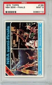 1975 TOPPS #188 - DEMI-FINALES NBA - PSA 9 - Photo 1 sur 2