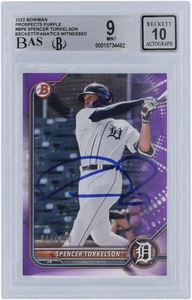 Spencer Torkelson Tigers Signed 2022 Bowman #BP6 #/250 BAS 9/10 Rookie Card - Picture 1 of 3