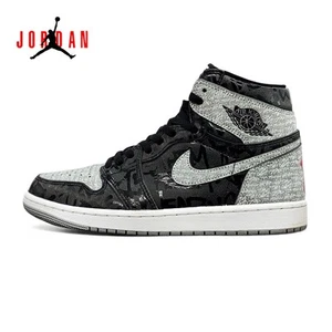 Air Jordan 1 Retro OG High Rebellionaire Black/White Men’s Size 9 [555088-036] - Picture 1 of 11