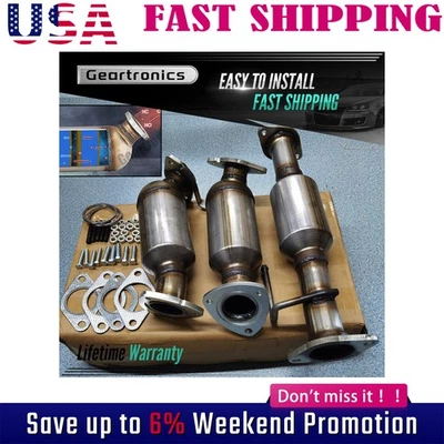 Catalytic Converter Set Fit for 2009-17 Chevy Traverse 3.6L 08-17 Buick Enclave - Image 1 of 4