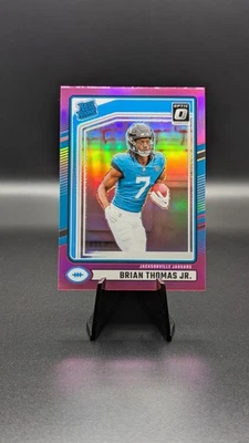 2024 Panini Donruss Rated Rookie Brian Thomas Jr. #313 Optic Pink Prizm Lot 2 - Image 1 of 4