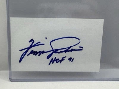 Fergie Jenkins Autographed Index Card HOF '91 - Chicago Cubs - NO COA - Image 1 of 1