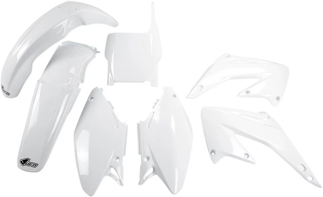 UFO Complete Plastics Kit White for Honda CR125R/CR250R 2-Stroke 2004 - Image 1 of 1