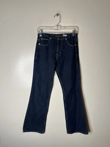 Y2K Vintage Bonco Damenjeans blau Low Rise Flare weites Bein Größe 5 - Bild 1 von 8