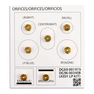 DG96 00340B Ofen Gasherd Umbausatz, Herd/Ofen Montage LP Kit Ersatz - Bild 1 von 7
