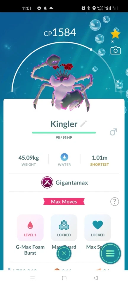 ✨ Shiny Gigantamax Kingler ✨ Pokemon Go - Registered Only - Image 1 of 1