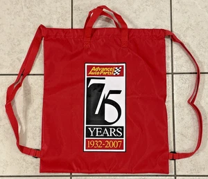 ADVANCE AUTOTEILE BEUTELTASCHE RUCKSACK 75TH ANNIVERSARY 1932-2007 15 X 17 PROMO - Bild 1 von 2