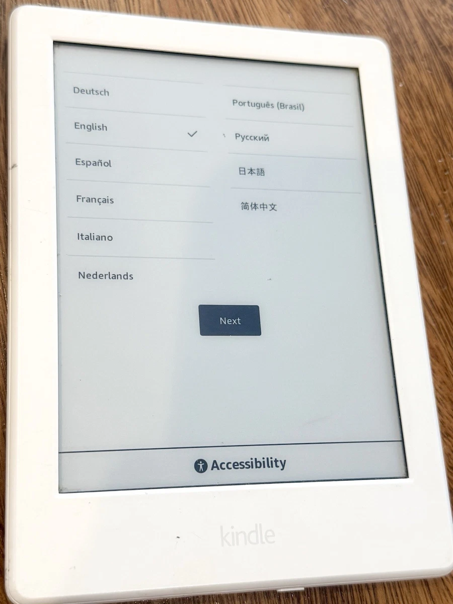 Amazon Kindle (8th Generation) White 4 GB Tablets & eReaders for