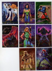 1993 Marvel Masterpieces X-Men 2099 Dyna-Etch Complete Full 8 Card Set - Picture 1 of 2