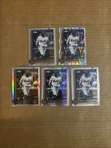 2025 Topps Chrome Luisangel Acuna Rc (5) Xfractor Raywave Sepia Mets - Picture 1 of 1