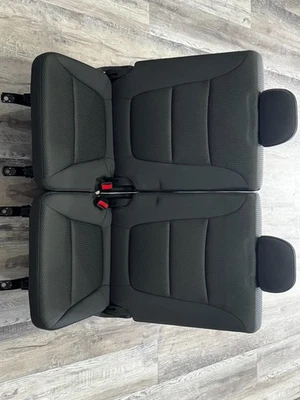 2011-2013 Kia Sorento OEM Full Black Rear 3rd Row Seats Pair - Image 1 of 4