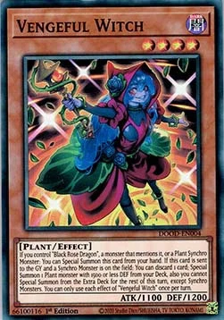 YuGiOh Vengeful Witch DOOD-EN004 Super Rare Englisch Neu 1st - Bild 1 von 2