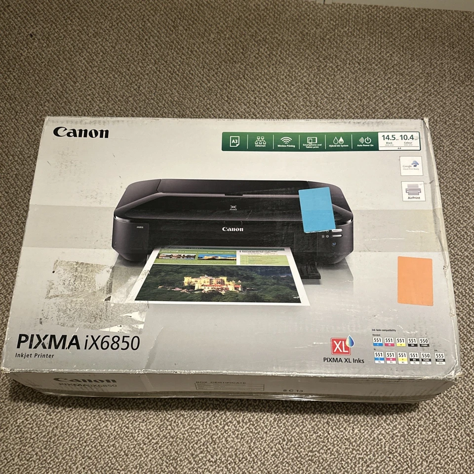 Canon Pixma iX6850 Inkjet Printer A3 - Image 1 of 1