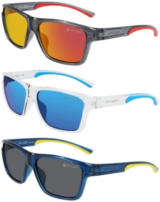 Spyder Polarized Men's Modern Square Sunglasses w/ Rubberized Temples - SP6021 - Image 1 of 4