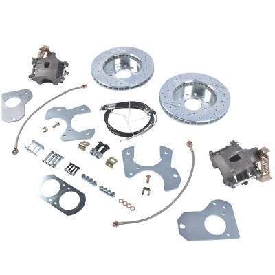 For 1978-88 G Body Camaro Firebird Rear Disc Brake Conversion Kit Drilled Rotor - Image 1 of 4