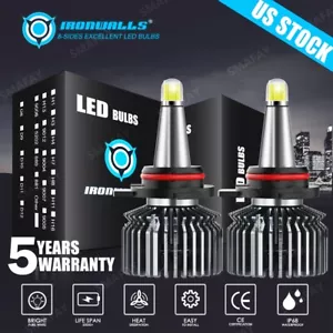 Faros LED blancos de 8 lados para Dodge Dart 2013-2015 IRONWALLS bombillas de haz alto/lo - Imagen 1 de 12