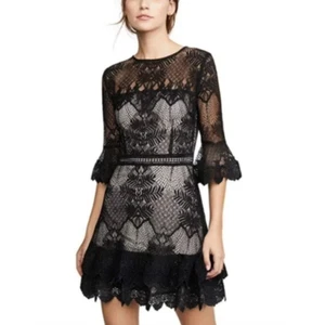 Abito con arricciacapelli Revolve BBQ Dakota strato nero taglia 4 $118 - Foto 1 di 12