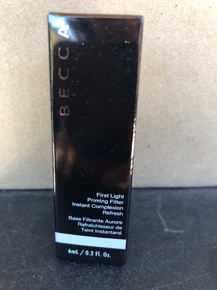 New 3 BECCA First Light Priming Filter Travel Size 6 mL / .2 FL OZ NIB - Image 1 of 2