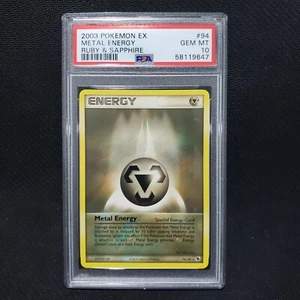 2003 Pokemon: METAL ENERGY 94/109 [Rare] [EX Ruby & Sapphire] Gem Mint PSA 10 💎 - Picture 1 of 2