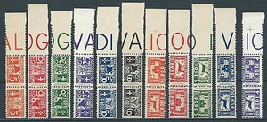 1934 EGEO PACCHI POSTALI 11 VALORI MNH ** - ED1 - Foto 1 di 1