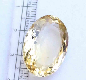 100 % natürliches brasilianisches gelbes Citrin 25,50 CT loser Edelstein beste Qualität oval - Bild 1 von 6