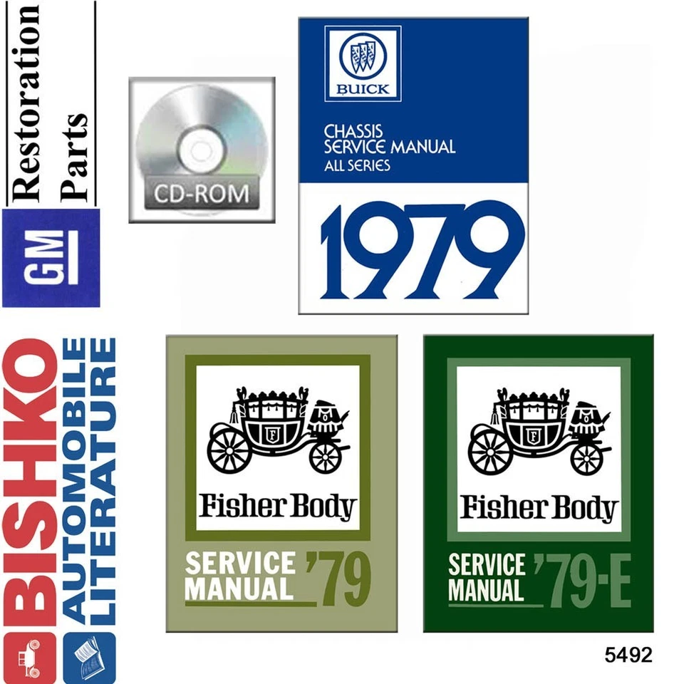 Buick Service Shop 1979 manual de reparación CD motor transmisión eléctrico guía OEM Foto 1 de 1
